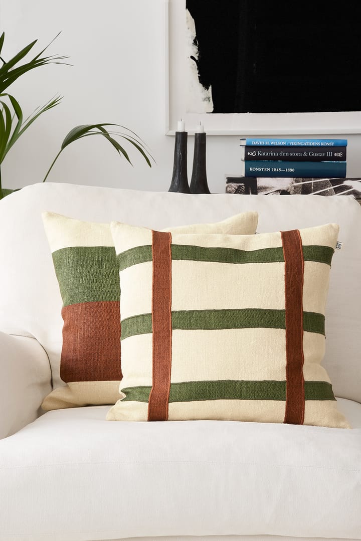Kiran 枕カバー 50x50 cm, Terracotta-Cactus Green Chhatwal & Jonsson | チャットワル＆ヨンソン