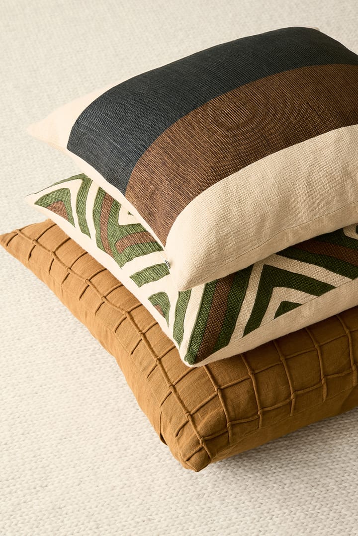 Kumar 枕カバー 50x50 cm, Taupe-Dark Brown Chhatwal & Jonsson | チャットワル＆ヨンソン