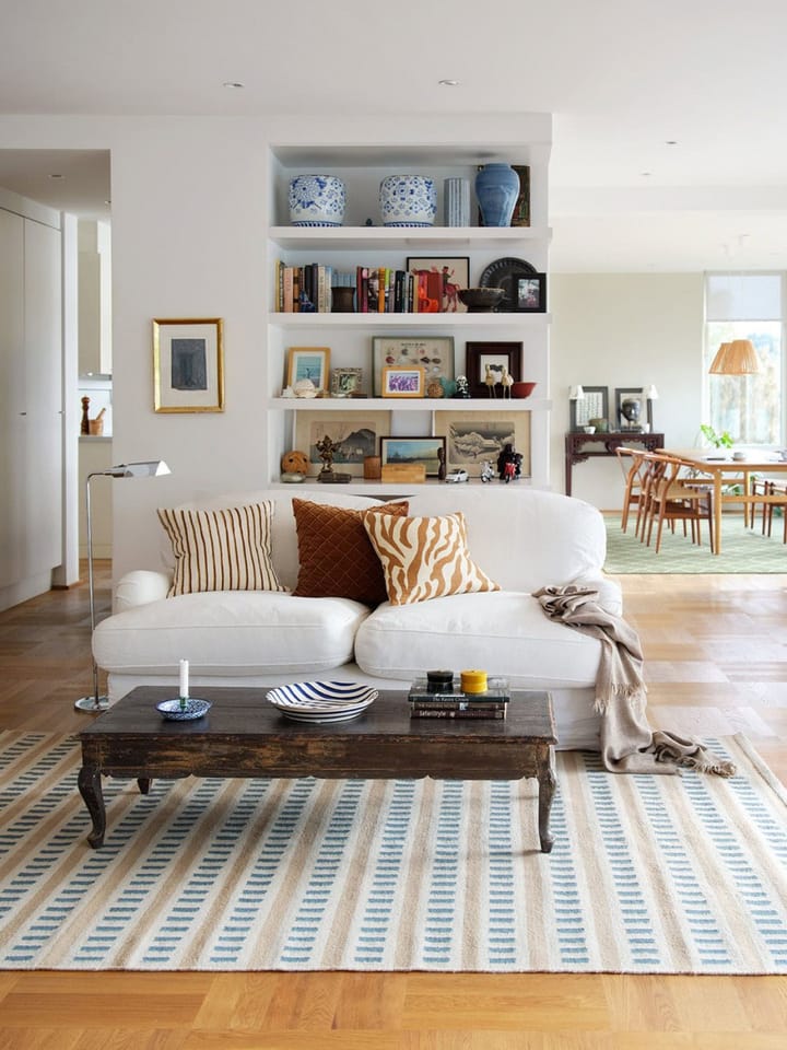 Ladakh ウールラグ 230x320 cm, Off white-l. beige-heaven blue Chhatwal & Jonsson | チャットワル＆ヨンソン