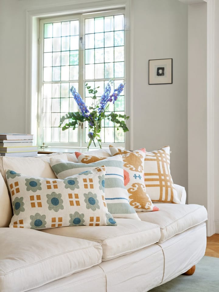Lalit クッションカバー 40x60 cm, Heaven blue-khaki-aqua Chhatwal & Jonsson | チャットワル＆ヨンソン