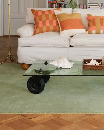 Marari クッションカバー - Apricot orange-khaki-rose, 50x50 cm - Chhatwal & Jonsson | チャットワル＆ヨンソン