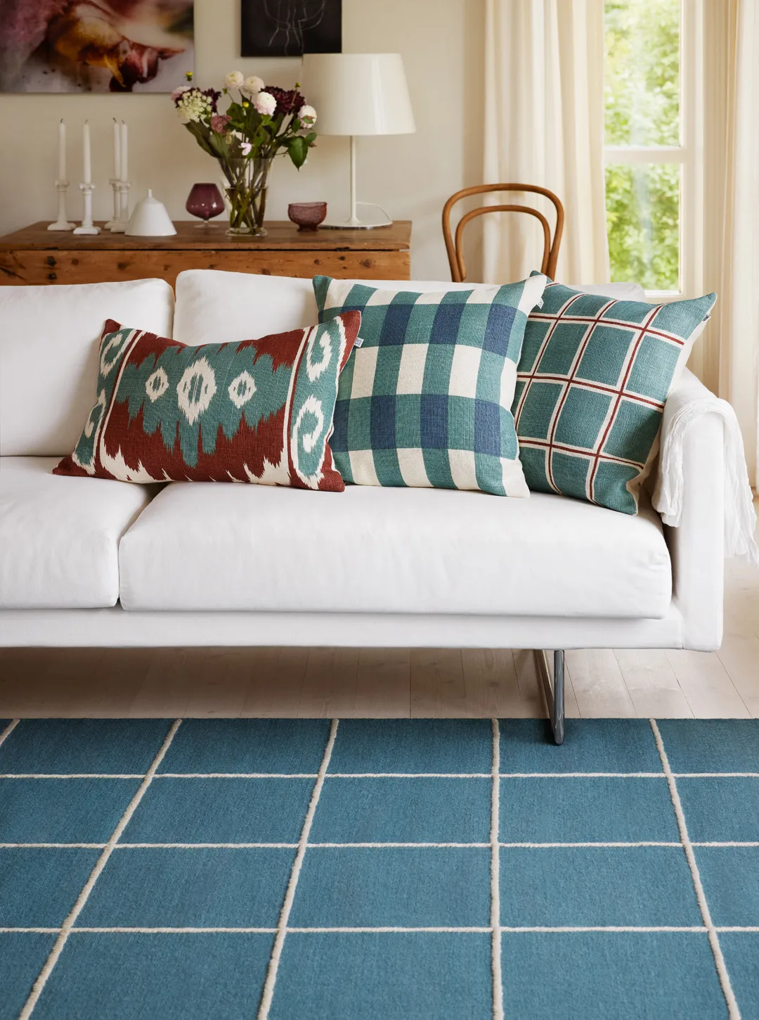 Milan ラグ, Heaven blue-off white, 180x270 cm Chhatwal & Jonsson | チャットワル＆ヨンソン