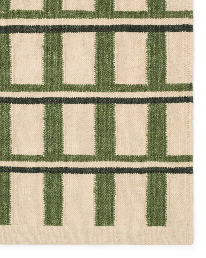 Mysore ウールラグ, Off white-green-dark green, 180x270 cm Chhatwal & Jonsson | チャットワル＆ヨンソン