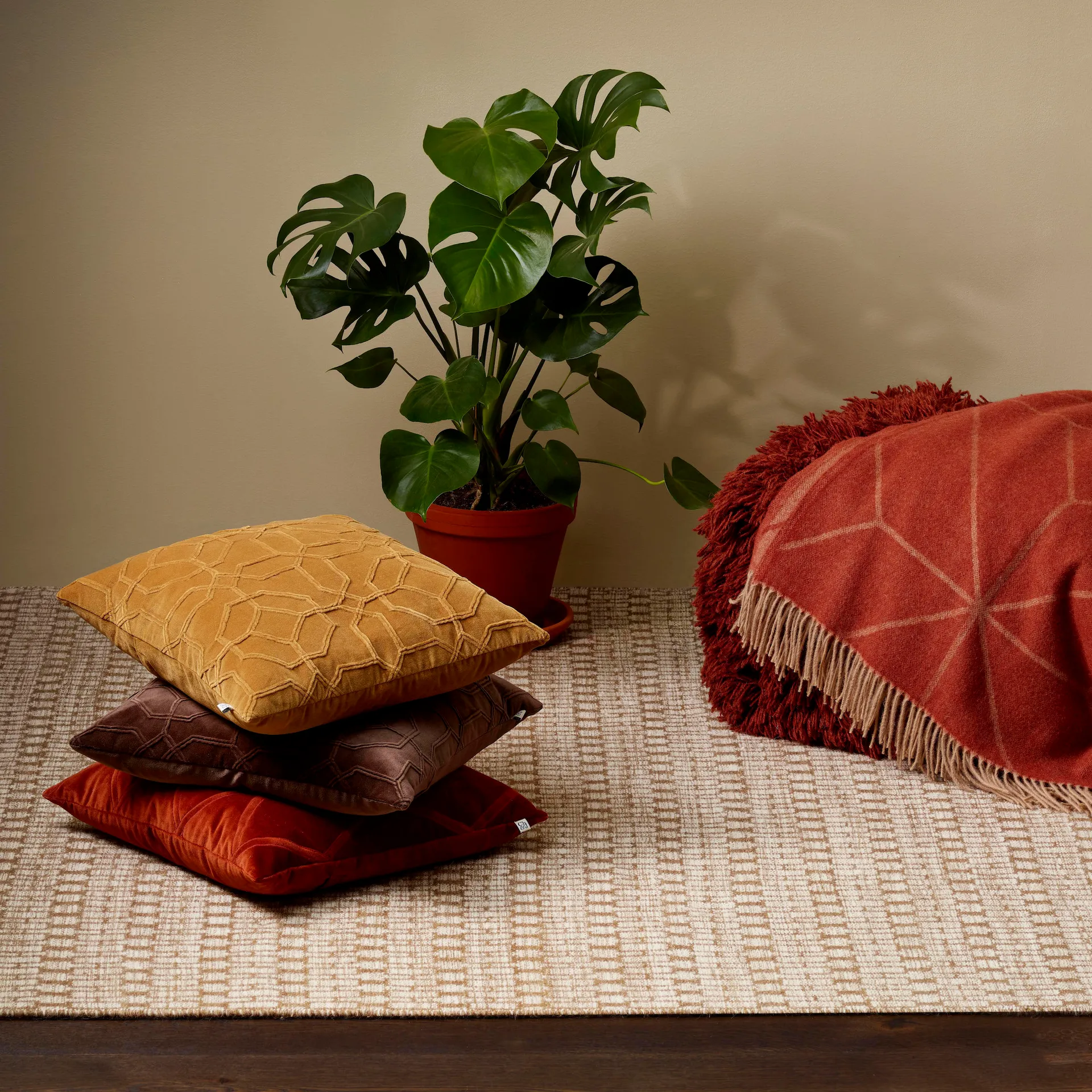 Nandi クッションカバー 50x50 cm, masala yellow Chhatwal & Jonsson | チャットワル＆ヨンソン