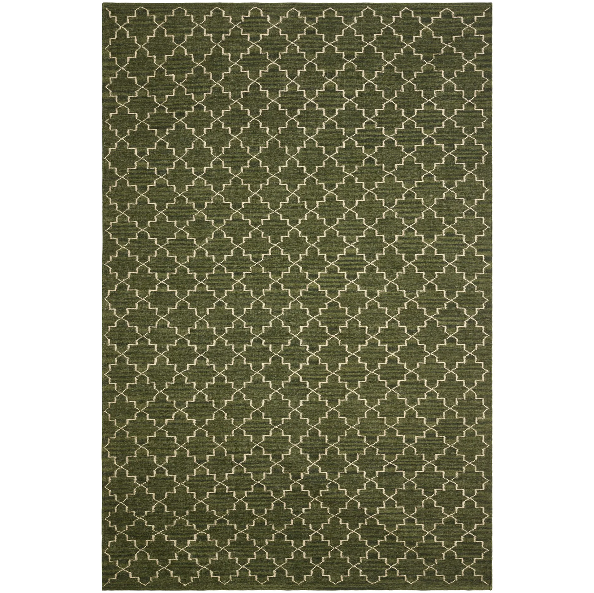 New Geometric ラグ 234x323 cm, Green melange-off white Chhatwal & Jonsson | チャットワル＆ヨンソン