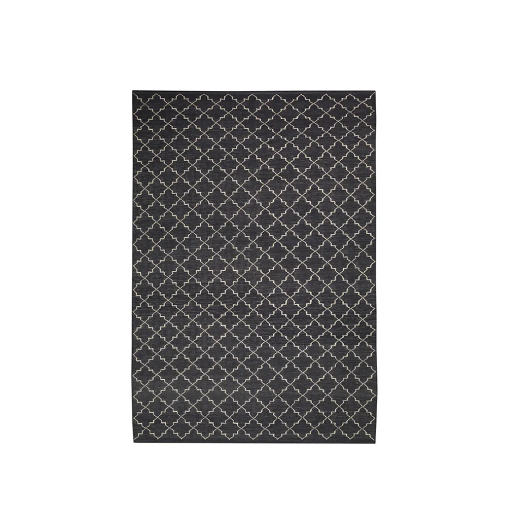 New Geometric ラグ, Dark grey/off white-180x272 cm Chhatwal & Jonsson | チャットワル＆ヨンソン