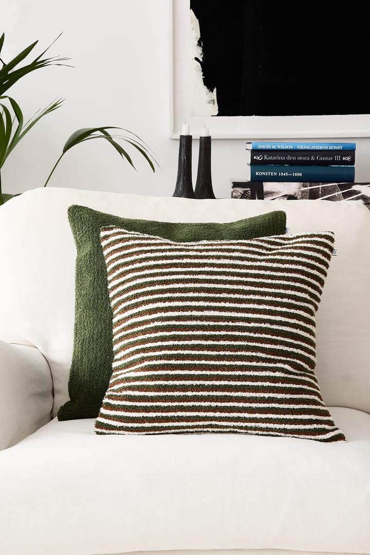 Raipur 枕カバー 50x50 cm, Cognac-Cactus Green-Off White Chhatwal & Jonsson | チャットワル＆ヨンソン