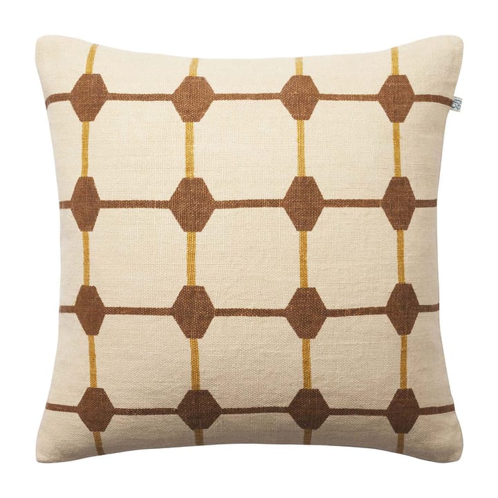 Rakhi クッションカバー 50x50 cm, Taupe-spicy yellow Chhatwal & Jonsson | チャットワル＆ヨンソン