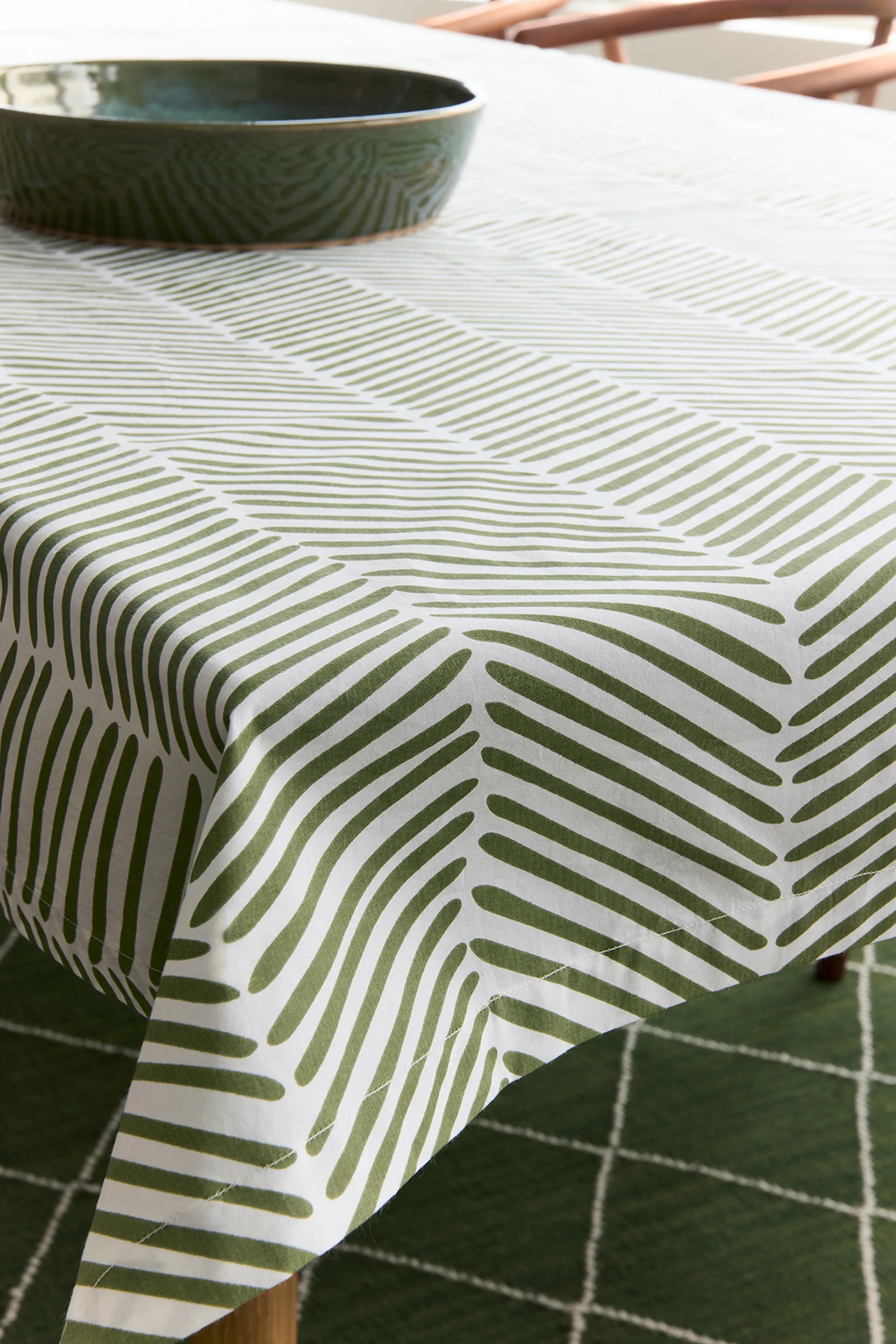 Rama テーブルクロス 150x250 cm, Cactus green Chhatwal & Jonsson | チャットワル＆ヨンソン