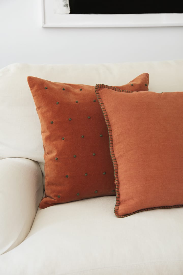 Roma クッションカバー 50x50 cm, Terracotta-forest green Chhatwal & Jonsson | チャットワル＆ヨンソン