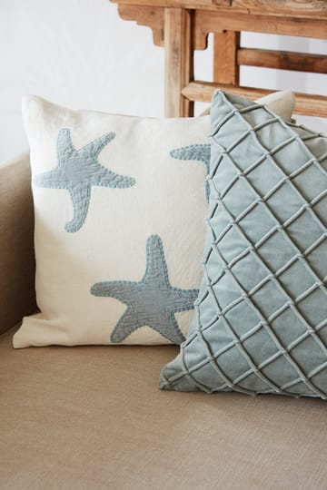 Star Fish クッションカバー 50x50 cm - Off white-aqua - Chhatwal & Jonsson | チャットワル＆ヨンソン