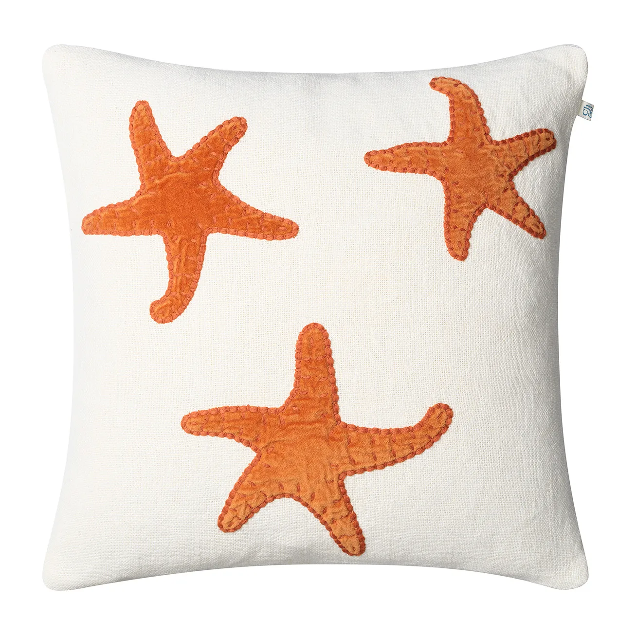 Star Fish クッションカバー 50x50 cm, Off white-orange Chhatwal & Jonsson | チャットワル＆ヨンソン