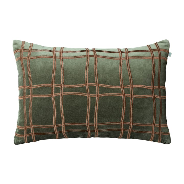 Tattersall ピローケース 40x60 cm - Forest green-cognac - Chhatwal & Jonsson | チャットワル＆ヨンソン