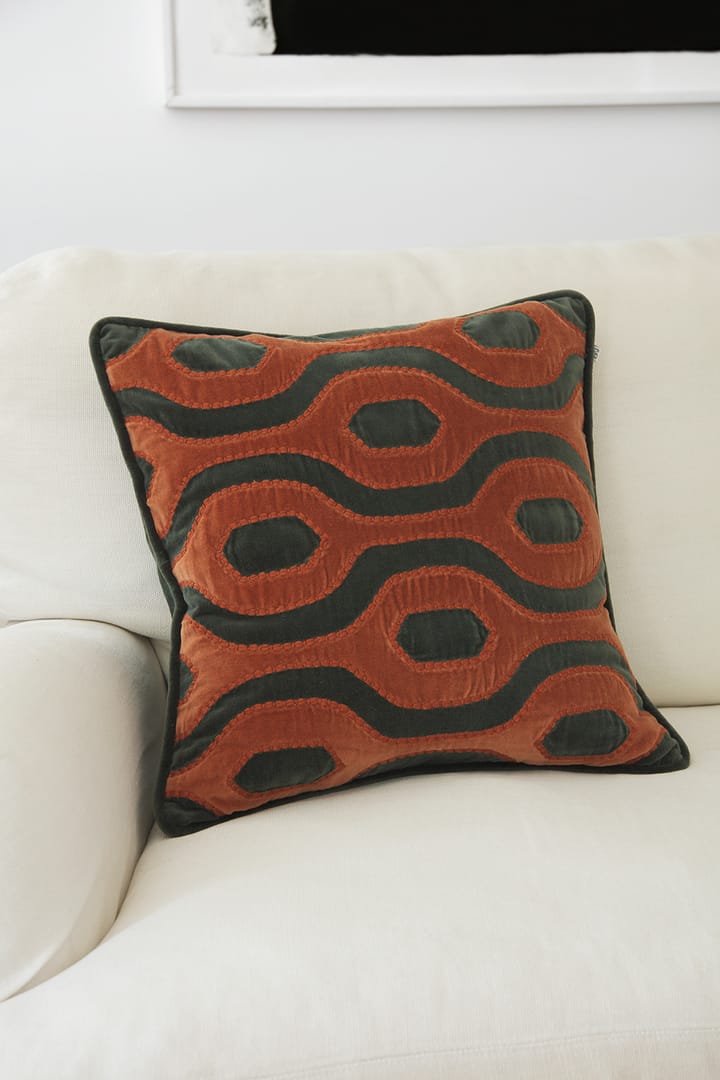 Varanasi クッションカバー 50x50 cm, Forest green-terracotta Chhatwal & Jonsson | チャットワル＆ヨンソン