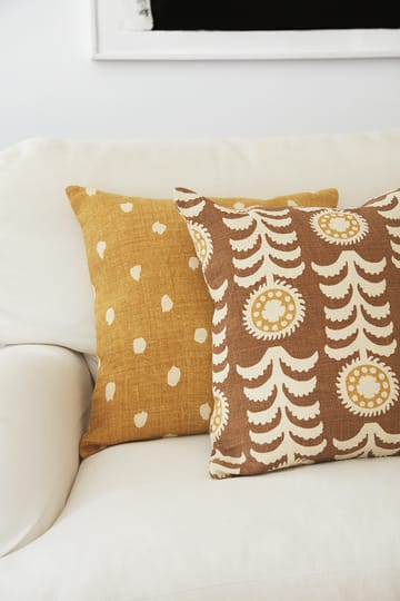 Yash reverse クッションカバー 50x50 cm - Spicy yellow base - Chhatwal & Jonsson | チャットワル＆ヨンソン