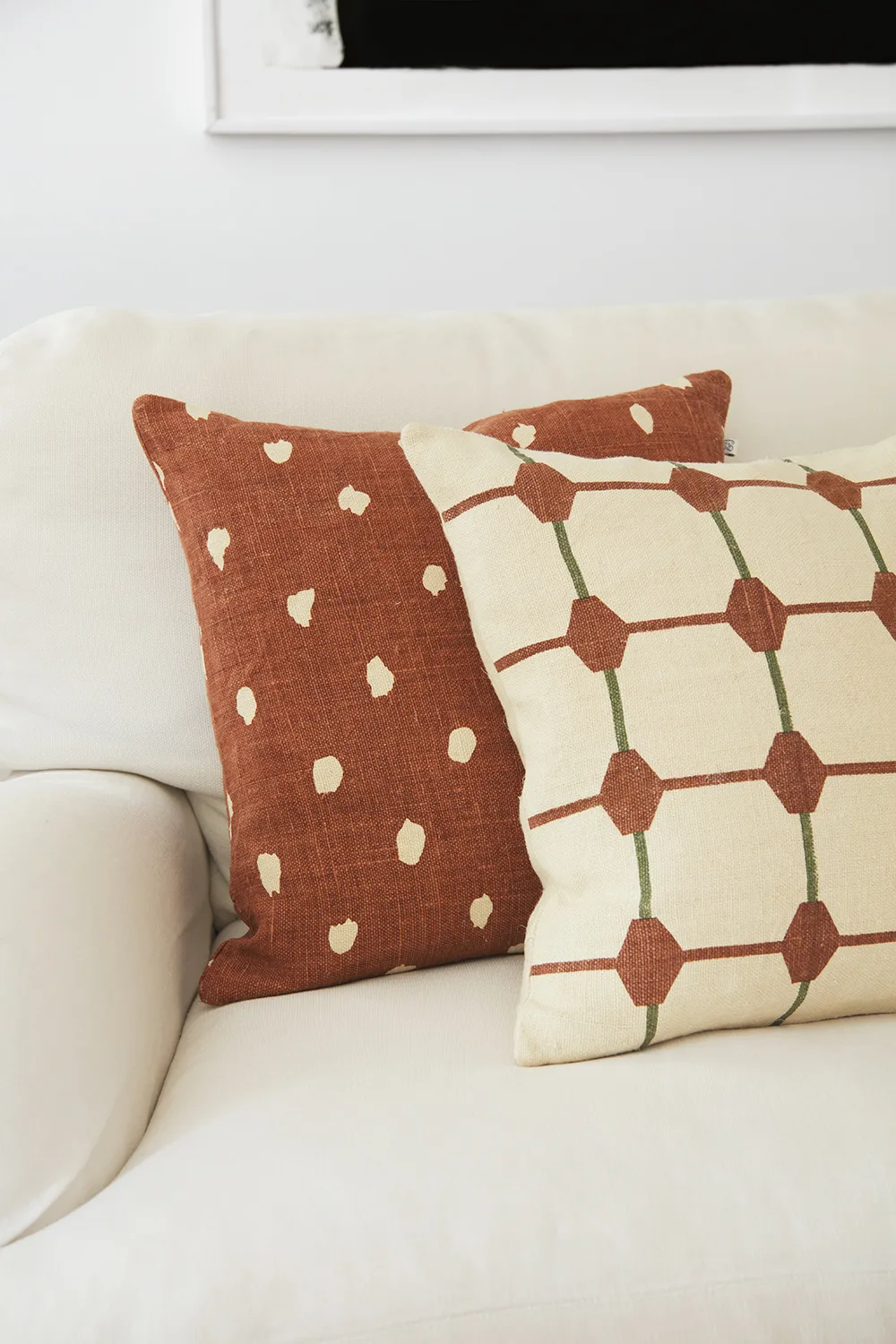 Yash reverse クッションカバー 50x50 cm, Terracotta base Chhatwal & Jonsson | チャットワル＆ヨンソン