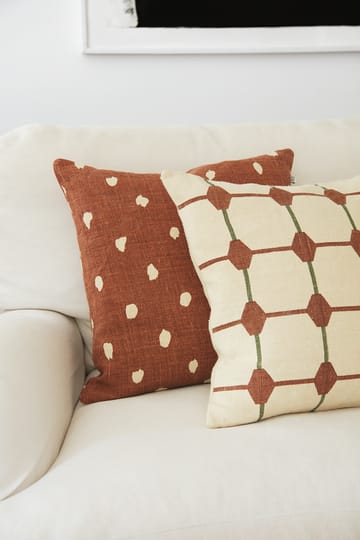 Yash reverse クッションカバー 50x50 cm - Terracotta base - Chhatwal & Jonsson | チャットワル＆ヨンソン