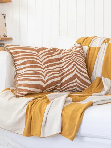 スクエア スロー 130x170 cm - Yellow - Classic Collection | クラシックコレクション