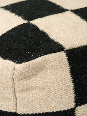 スクエア プーフ 50x50 cm - Black-natural - Classic Collection | クラシックコレクション