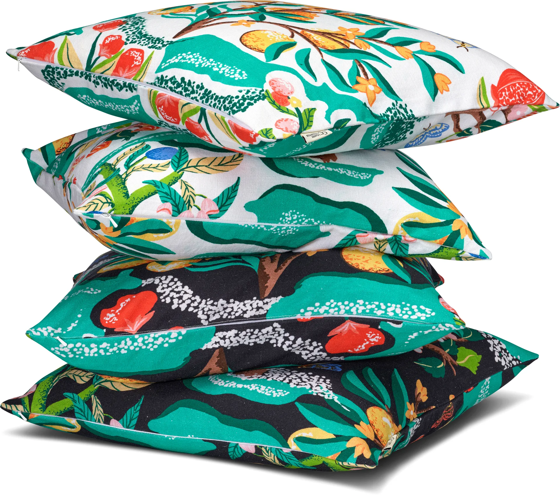 Botanical Cherry クッションカバー 50x50 cm, White Classic Collection | クラシックコレクション