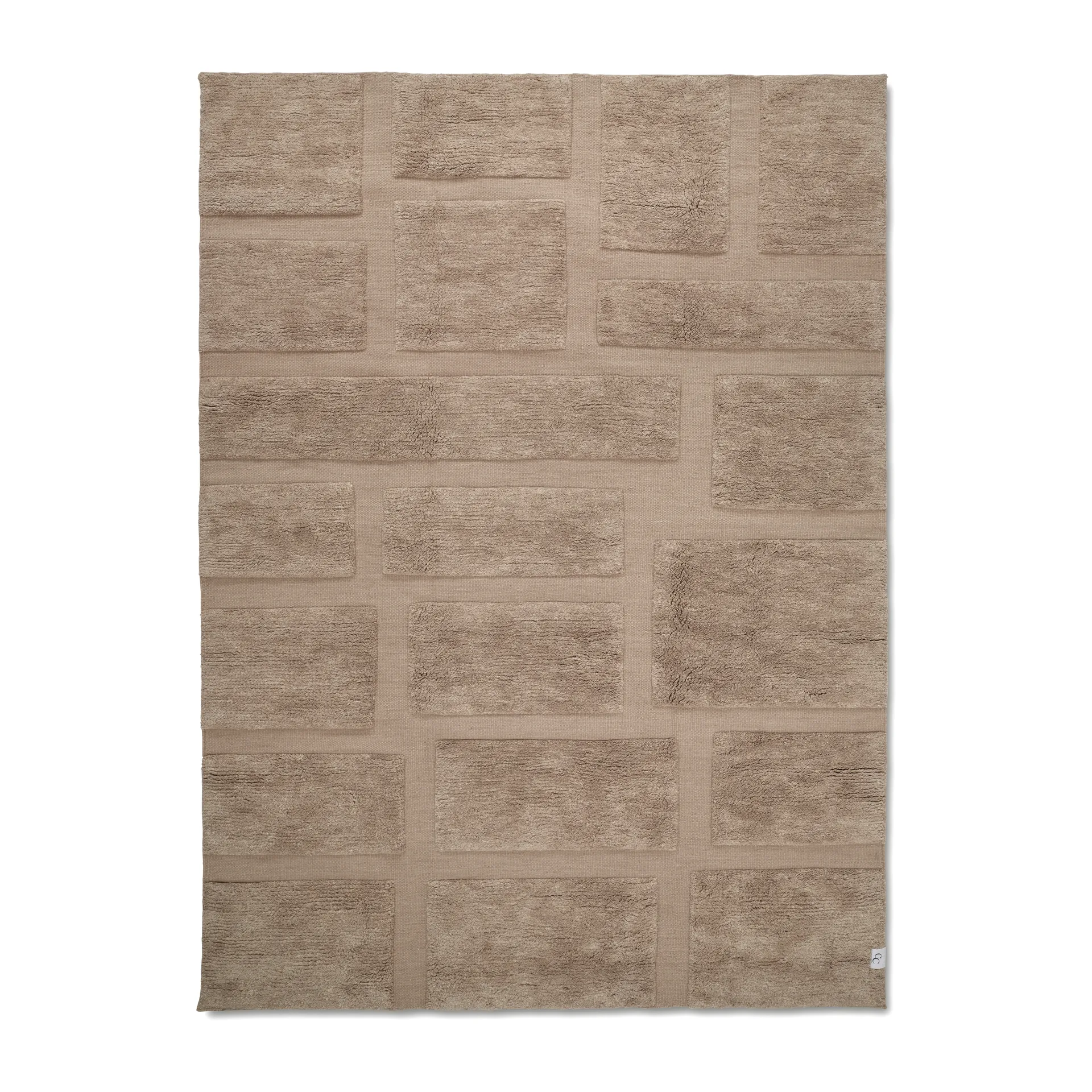 Bricks ウールラグ 170x230 cm, Beige Classic Collection | クラシックコレクション