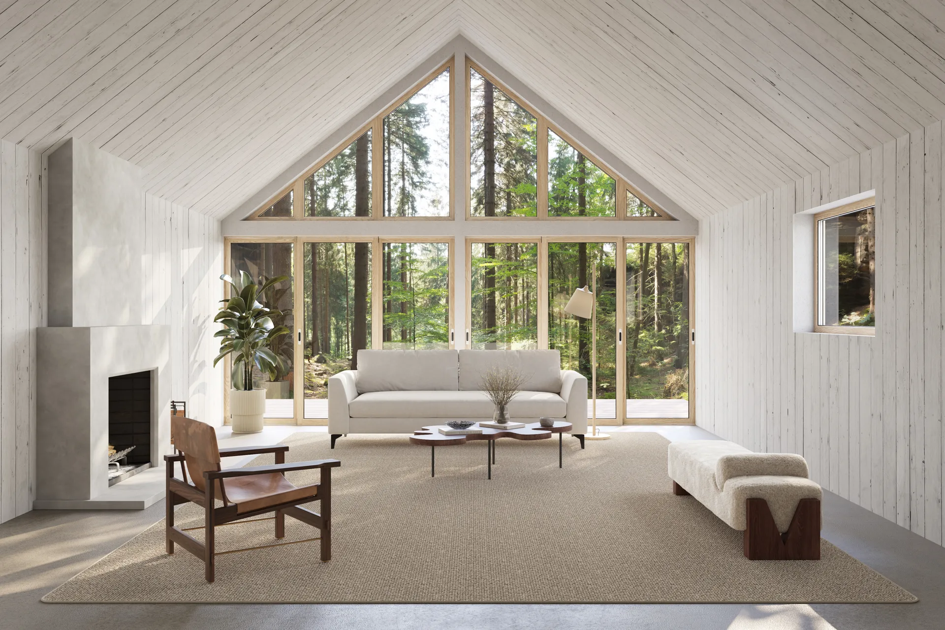 Fjellmyr ラグ, Natural beige, 200x200 cm Classic Collection | クラシックコレクション