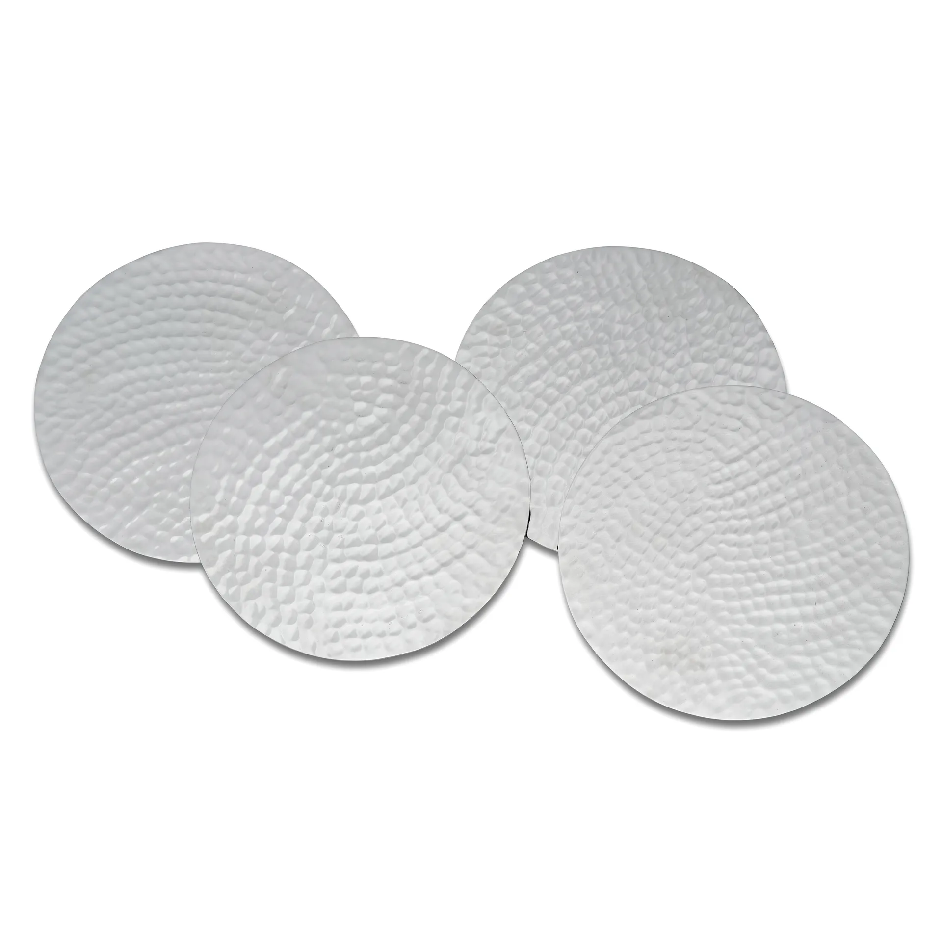 グラス コースター Hammered Ø10 cm 4パック, nickle plated brass Classic Collection | クラシックコレクション