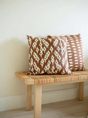 Ikat Block クッションカバー 50x50 cm - Brown - Classic Collection | クラシックコレクション