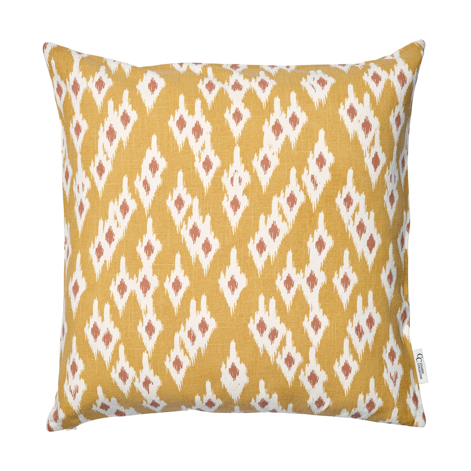 Ikat Diamond クッションカバー 50x50 cm, Yellow Classic Collection | クラシックコレクション