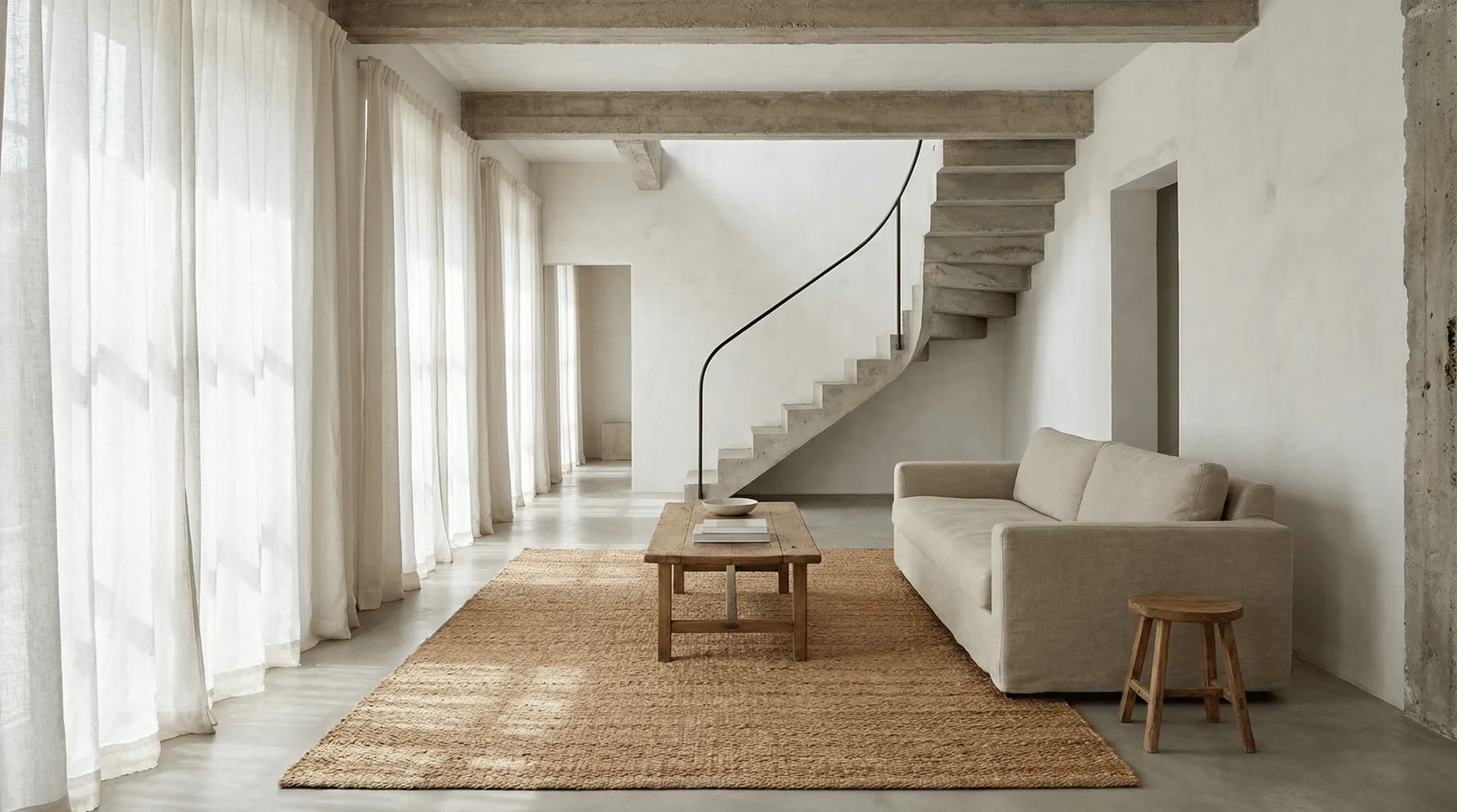 Jute Plain マット, Natural, 170x230 cm Classic Collection | クラシックコレクション