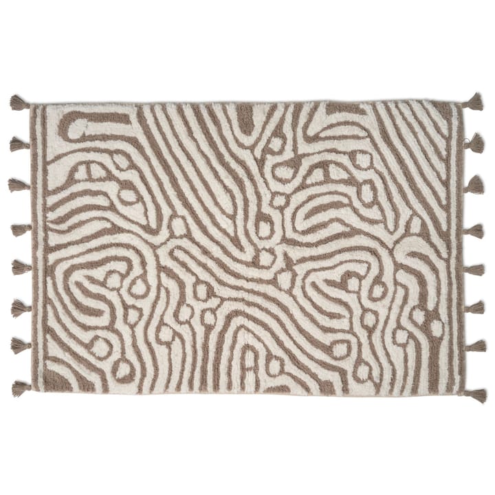 Maze バスマット 60x90 cm - Simply taupe-white - Classic Collection | クラシックコレクション