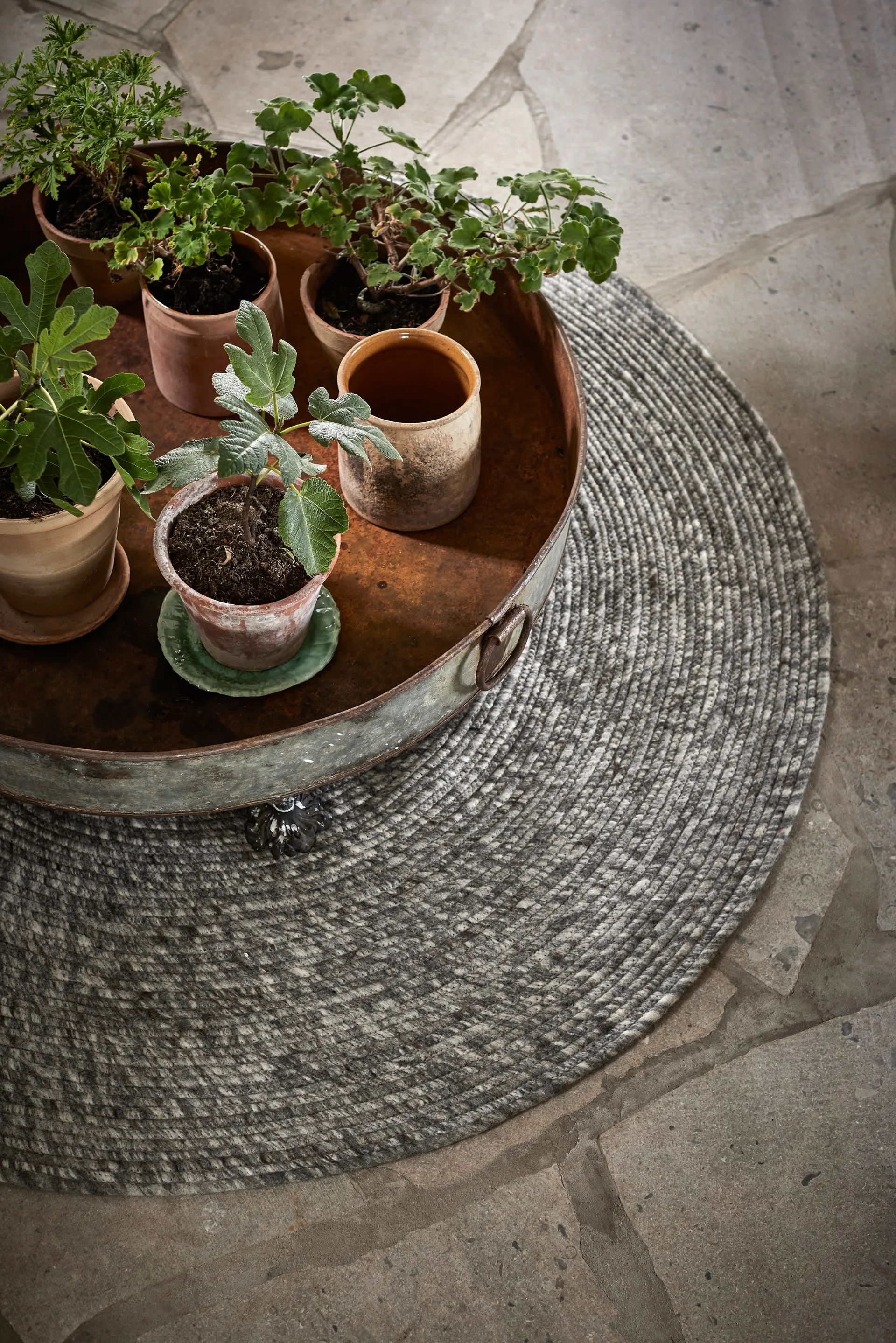 Merino ウールカーペット ラウンド Ø160 cm, grey Classic Collection | クラシックコレクション