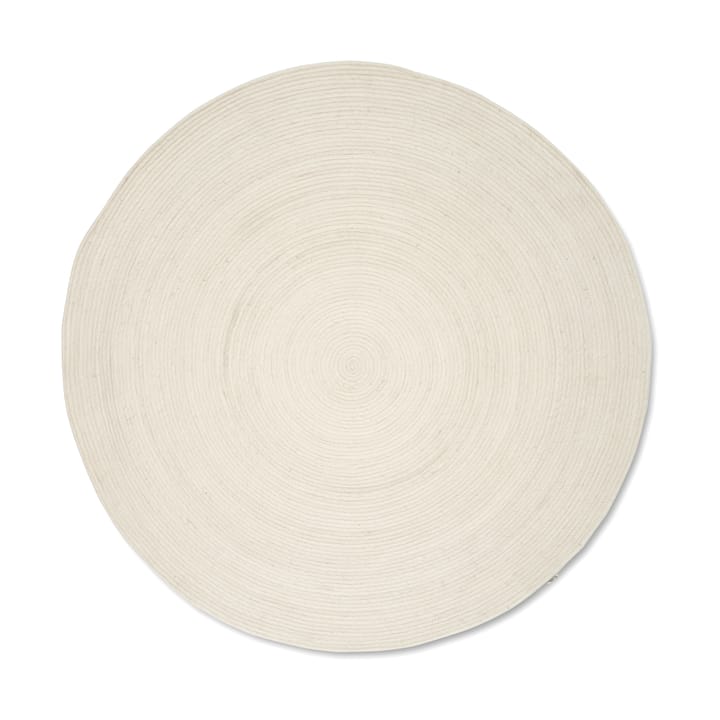 Merino ウールラグ ラウンド Ø240 cm - White - Classic Collection | クラシックコレクション
