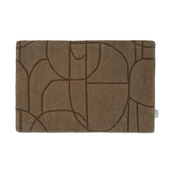 Modern Abstract ドアマット 60x90 cm - Brown - Classic Collection | クラシックコレクション