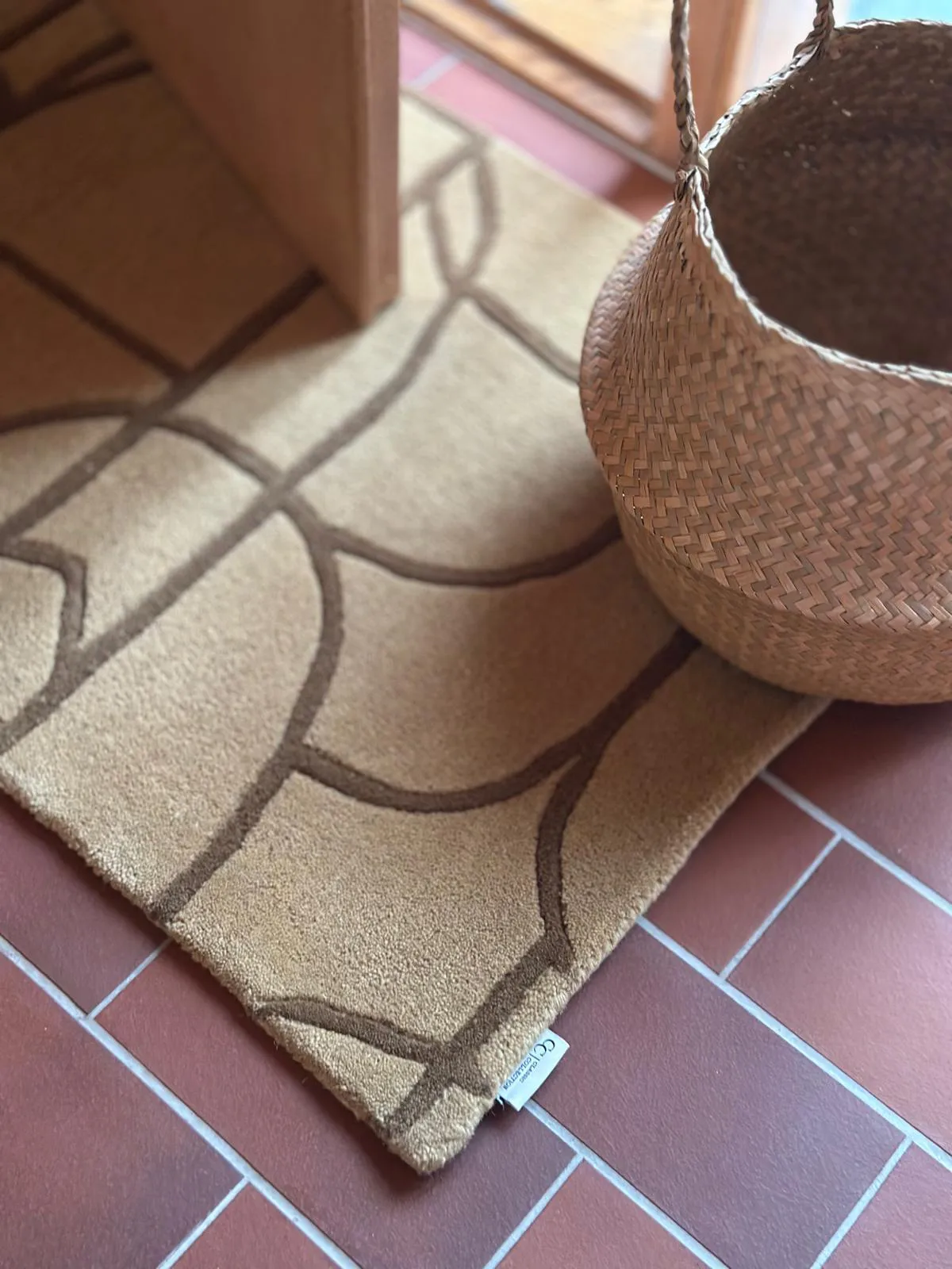 Modern Abstract ドアマット 60x90 cm, Mustard Classic Collection | クラシックコレクション