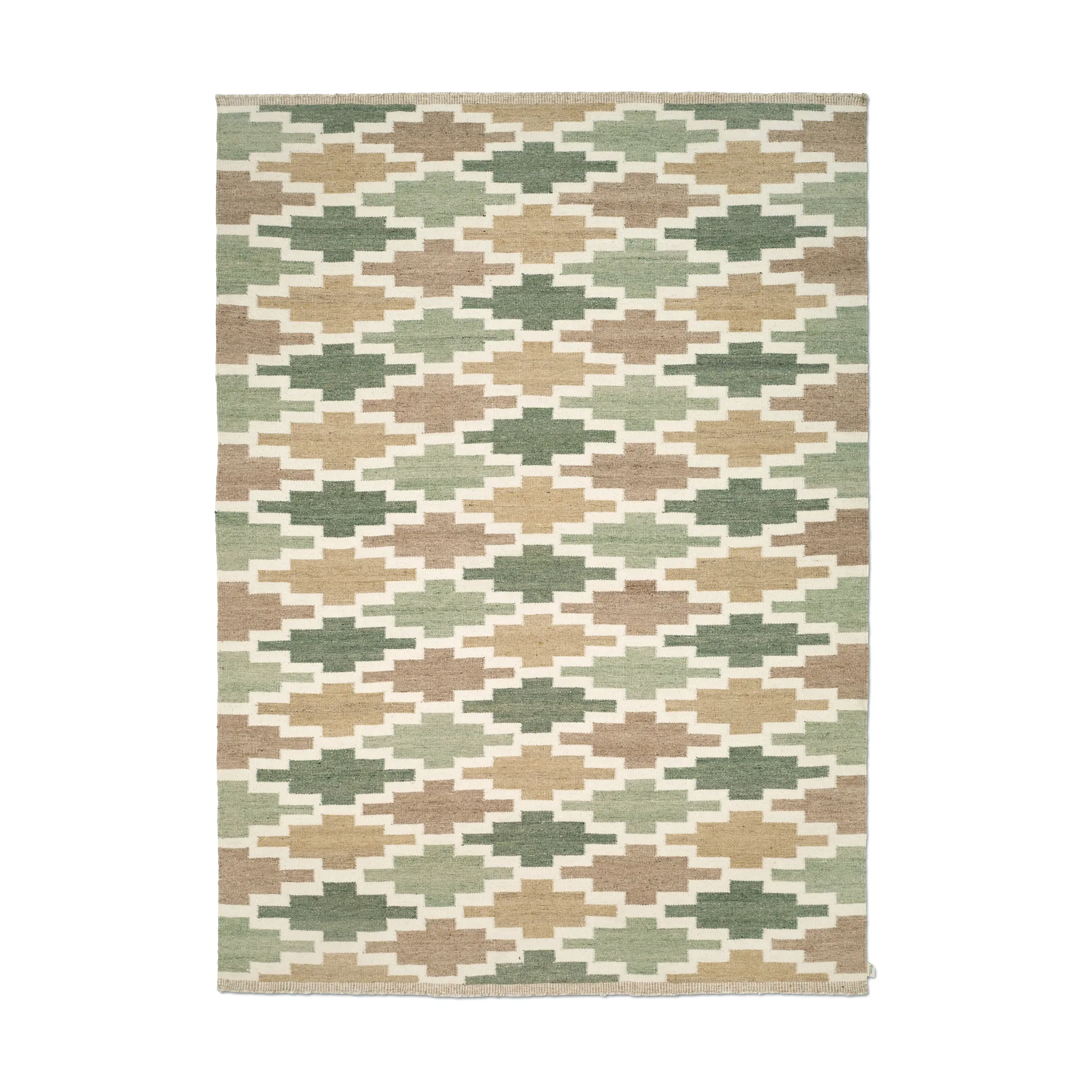Röllakan Korsnäs ラグ, Green beige, 170x230 cm Classic Collection | クラシックコレクション