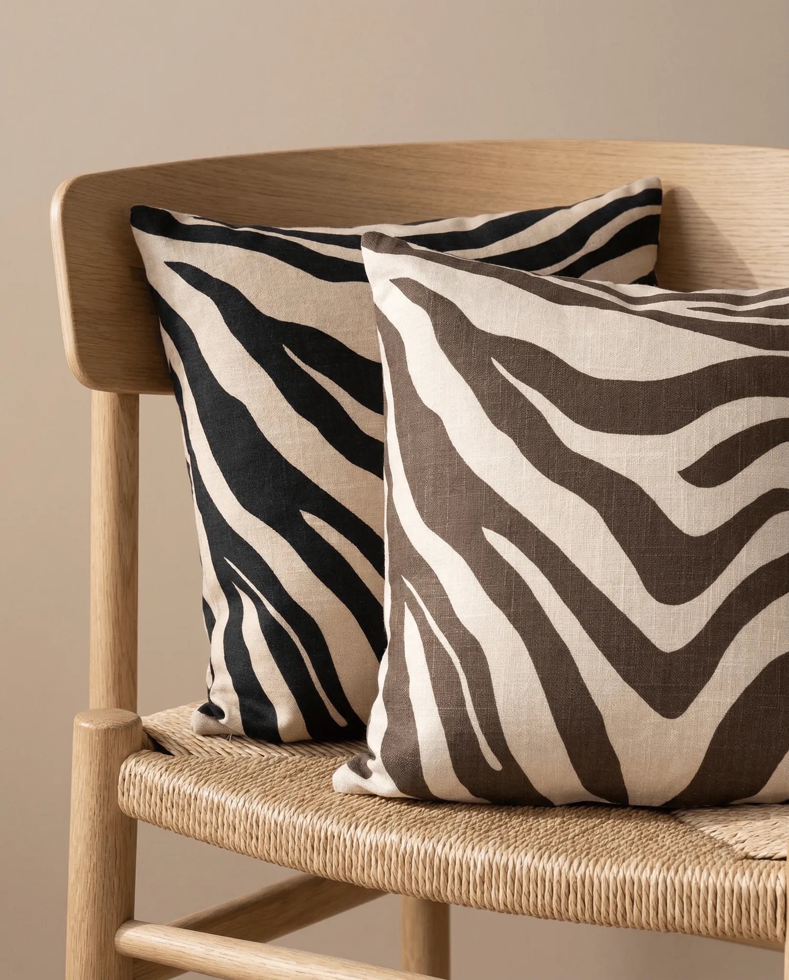 Savannah クッションカバー, Beige-black, 50x50 cm Classic Collection | クラシックコレクション