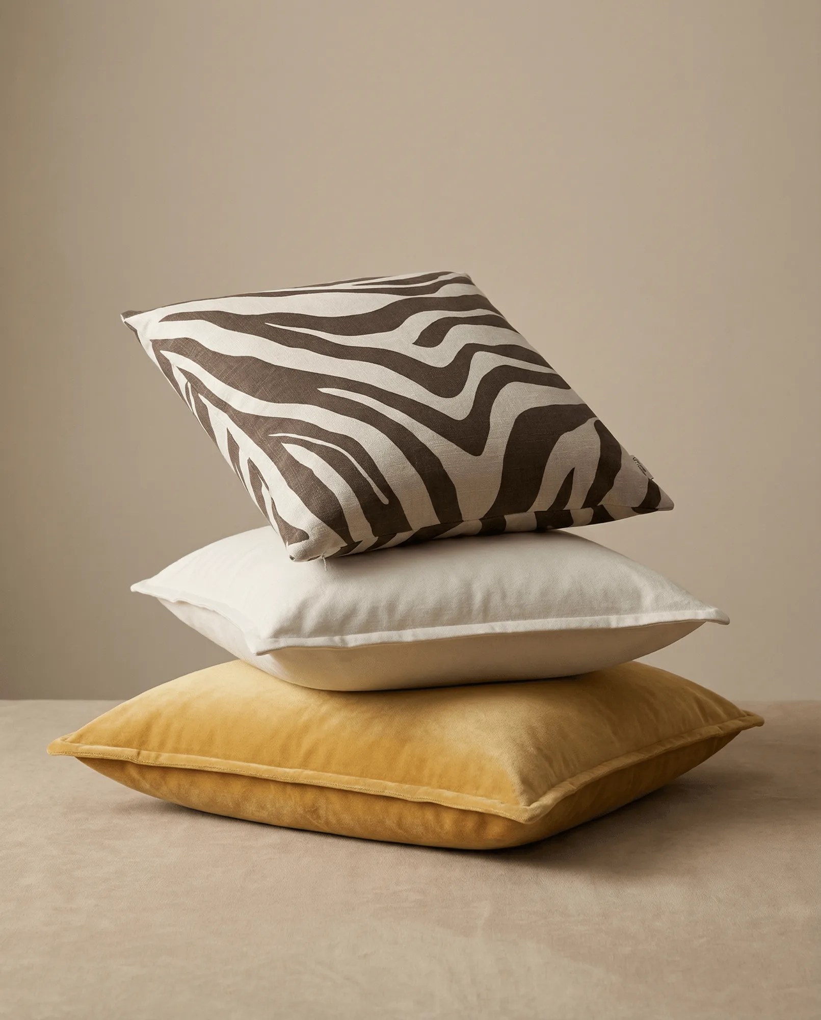 Savannah クッションカバー, Brown-off white, 50x50 cm Classic Collection | クラシックコレクション
