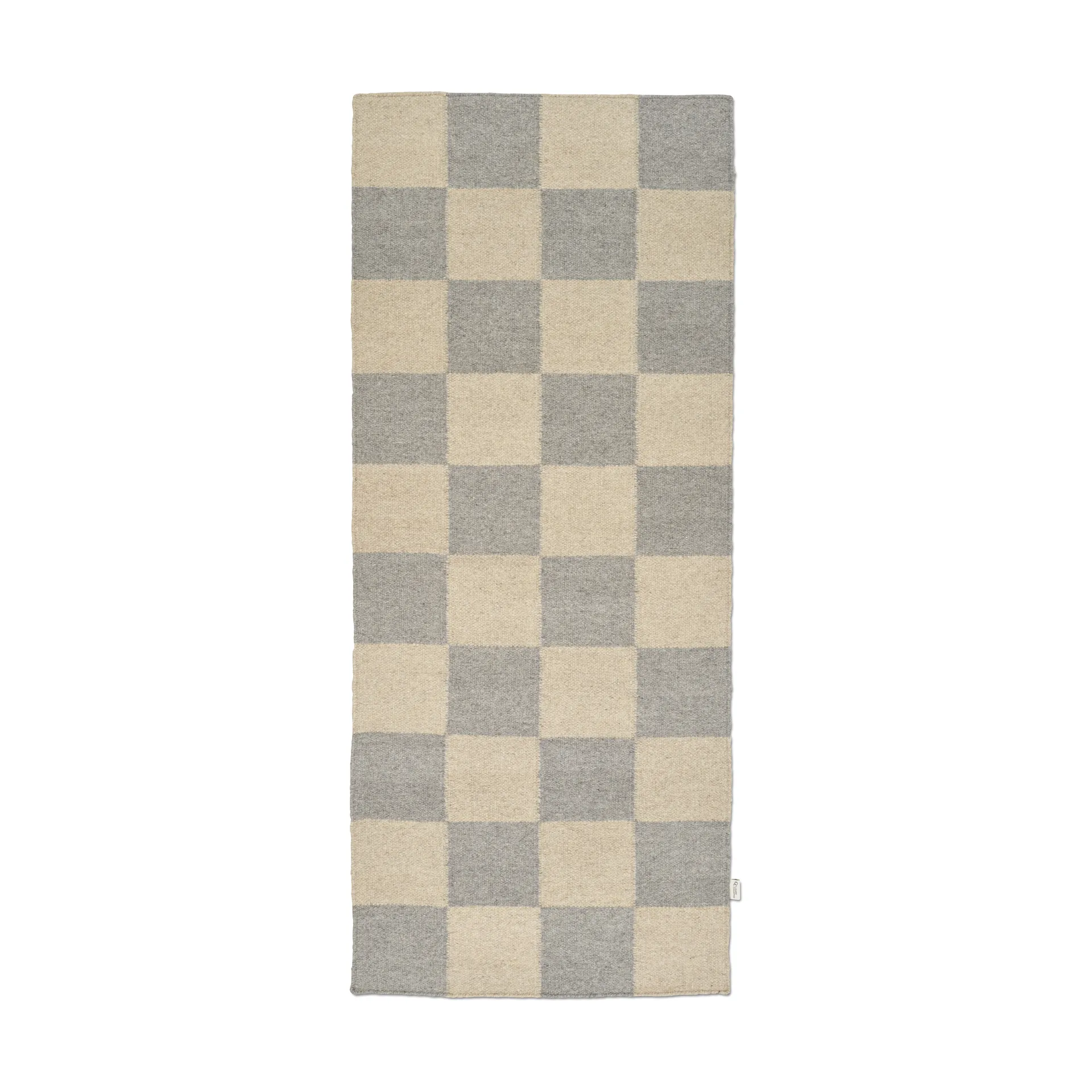 Squares ランナーラグ, Grey-natural, 80x200 cm Classic Collection | クラシックコレクション