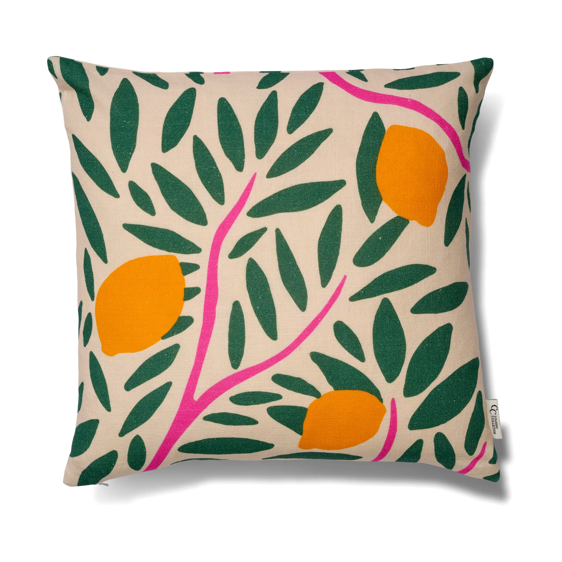 Sunny Citrus クッションカバー 50x50 cm, Green Classic Collection | クラシックコレクション