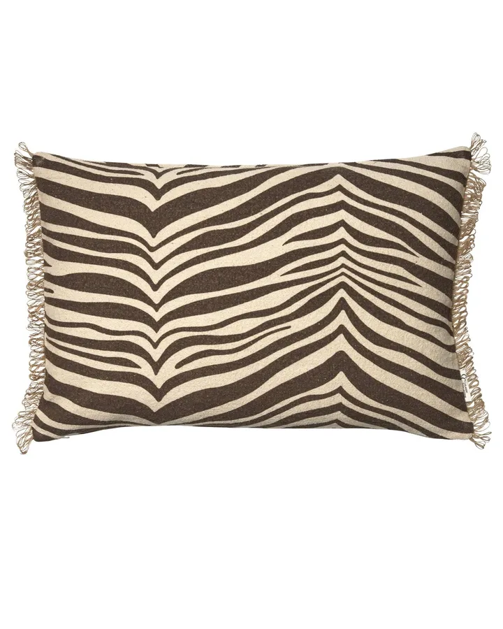 Zebra cushion - Brown-natural, 40x60 cm - Classic Collection | クラシックコレクション