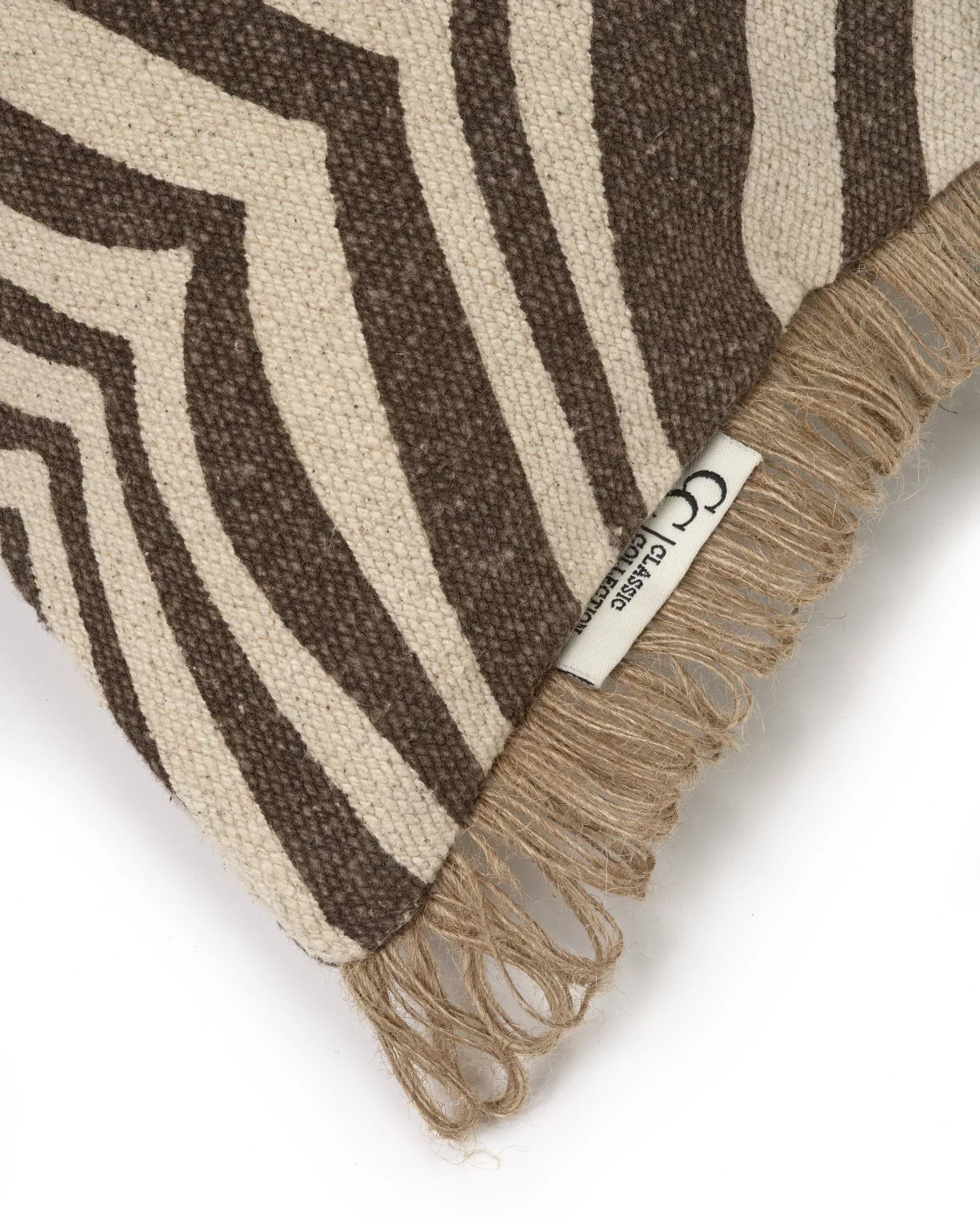 Zebra cushion, Brown-natural, 50x50 cm Classic Collection | クラシックコレクション