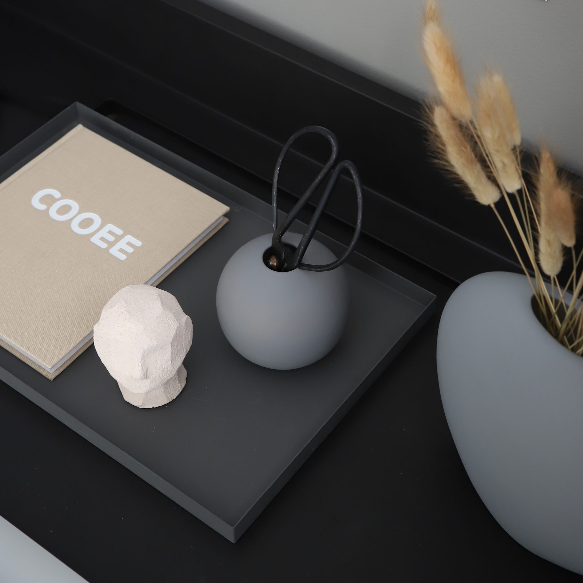 クーイーデザインフラワーベース　10cm＆8cm　 2個セット　グレー 楽天市場】Cooee Design クーイーデザイン Ball Vase ボール