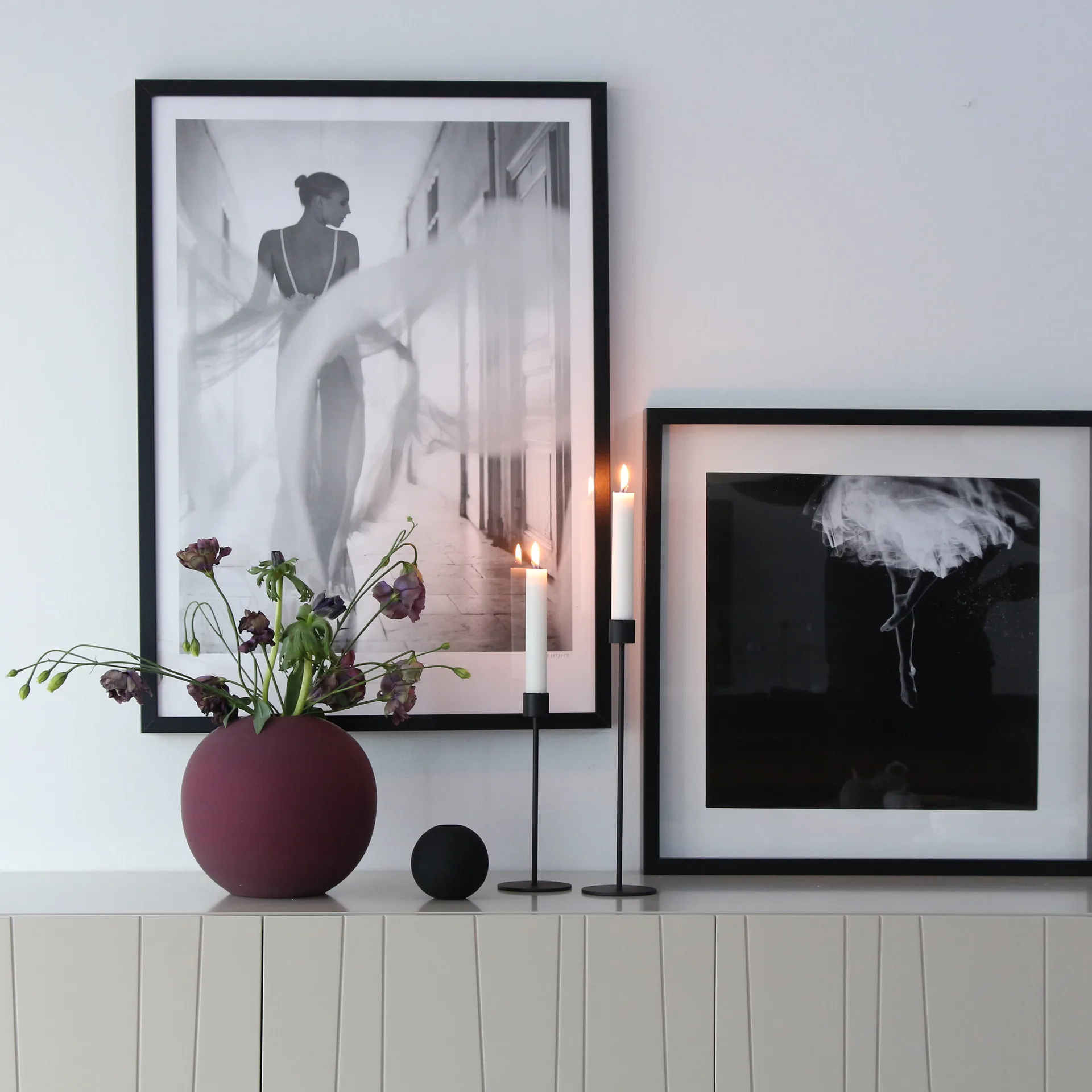 クーイー キャンドル ホルダー 29 cm, black Cooee Design | クーイーデザイン