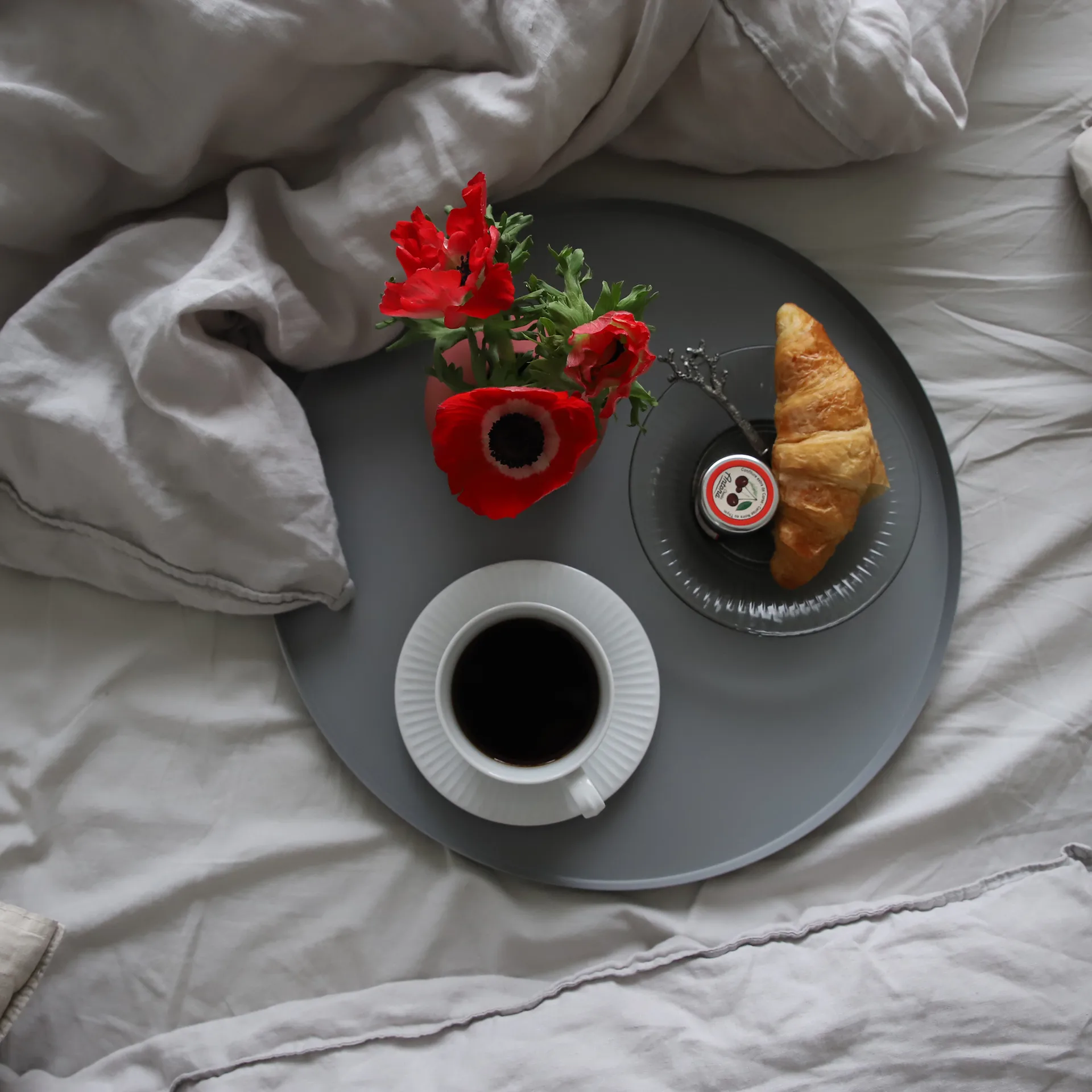 クーイー トレイ 40 cm ラウンド, grey Cooee Design | クーイーデザイン