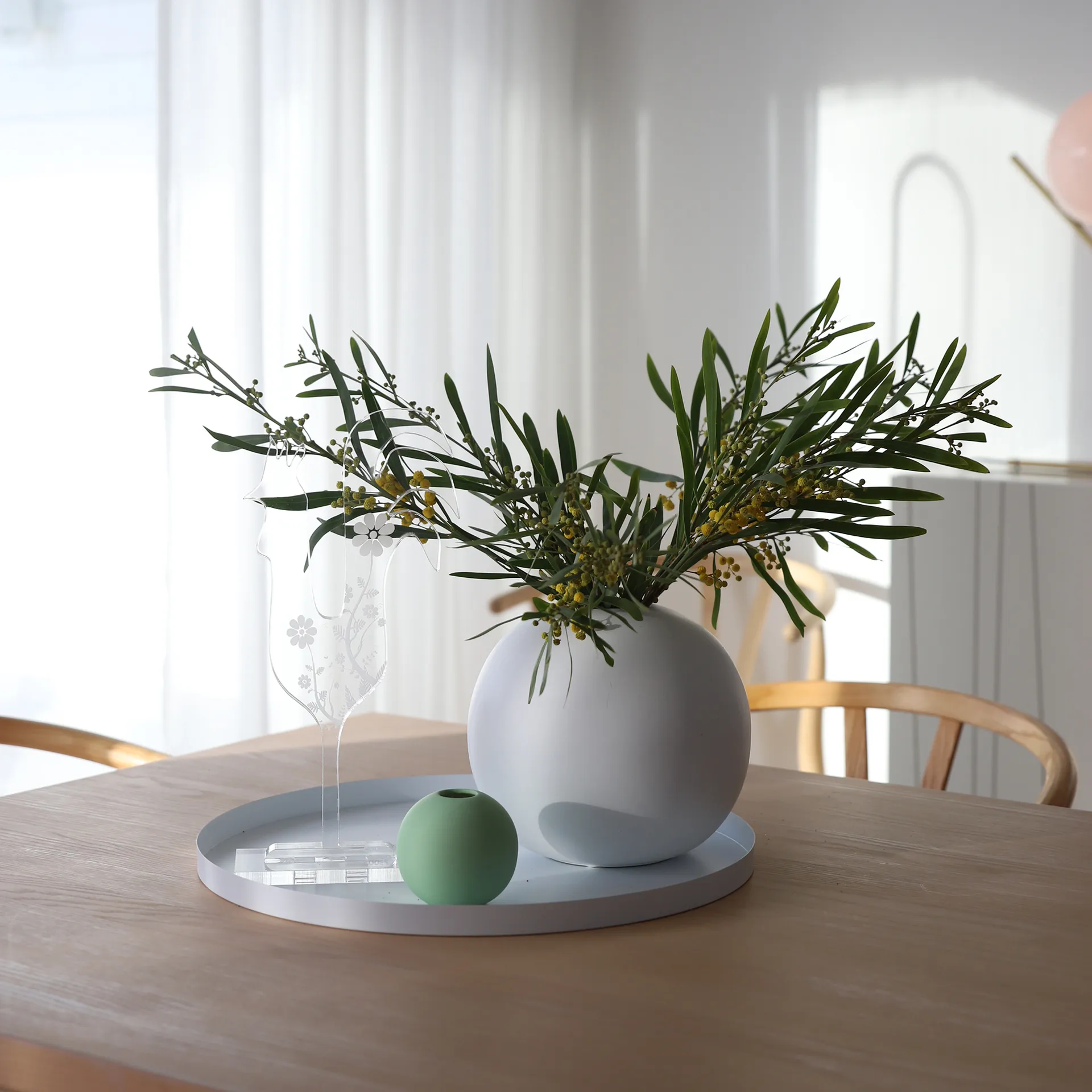 クーイー トレイ 40 cm ラウンド, white Cooee Design | クーイーデザイン