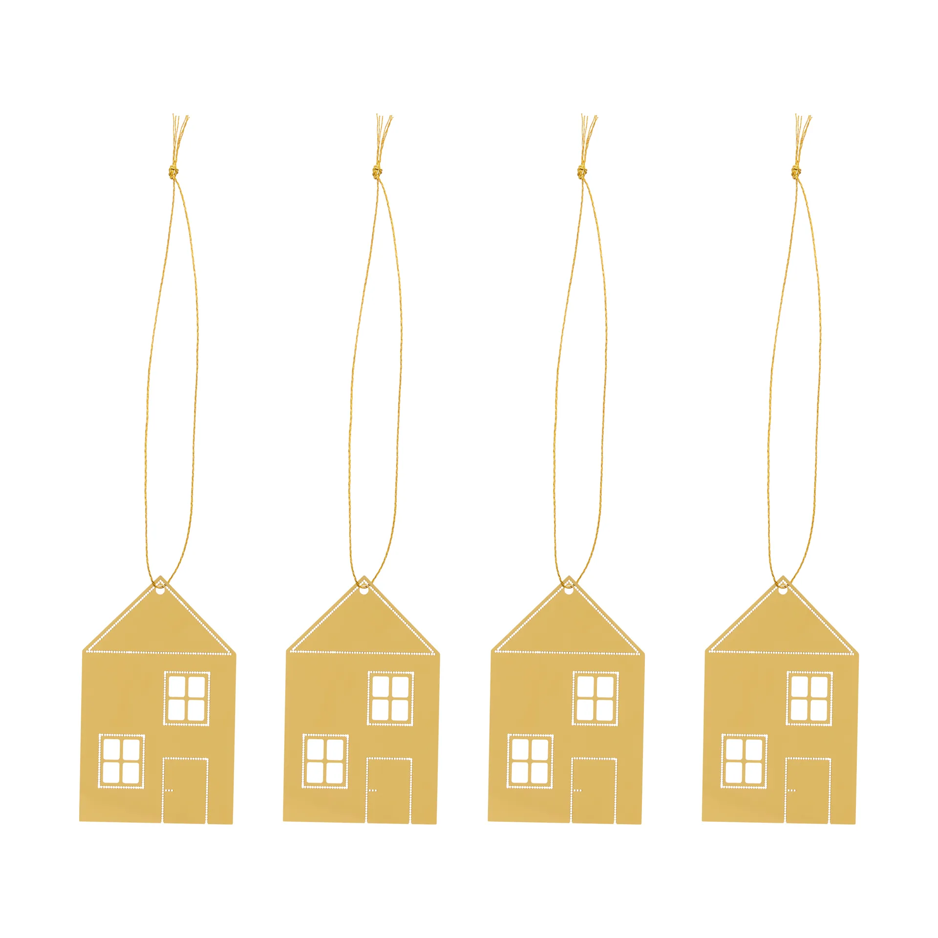 クリスマスデコ タウンハウス 6 cm, Brass Cooee Design | クーイーデザイン
