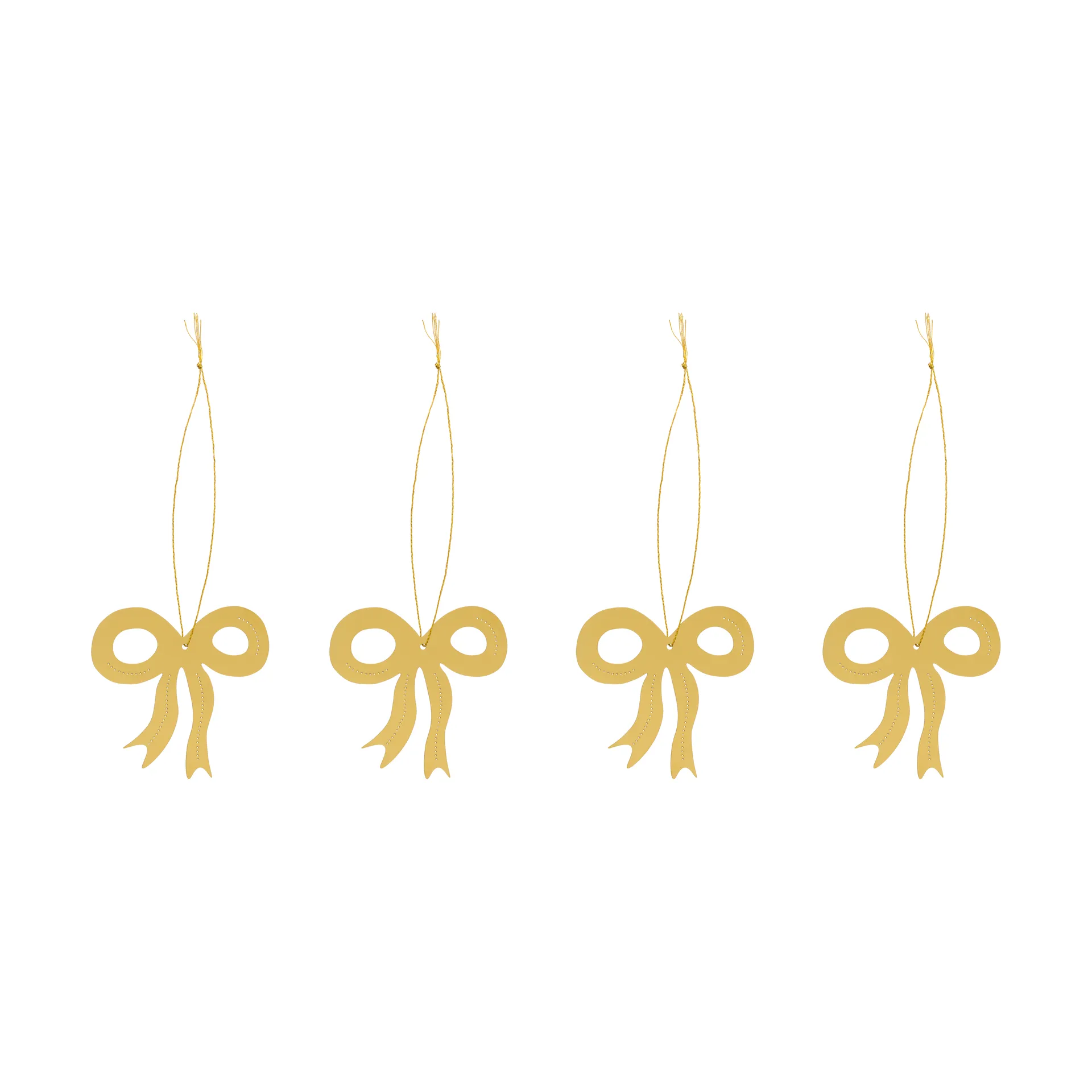 クリスマスデコ ロゼッテ 6 cm, Brass Cooee Design | クーイーデザイン