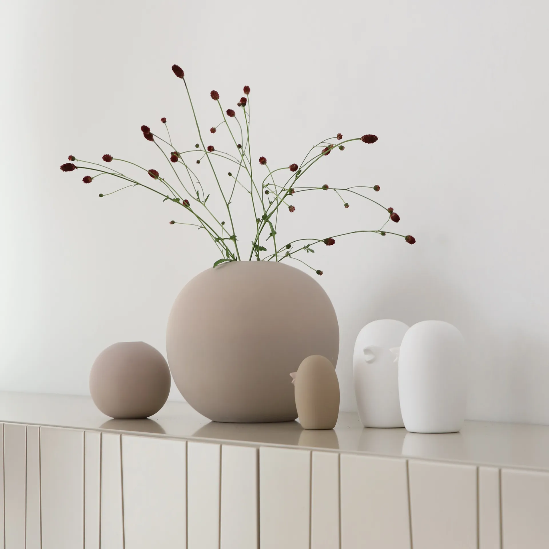 セラミック バード 8 cm, sand Cooee Design | クーイーデザイン