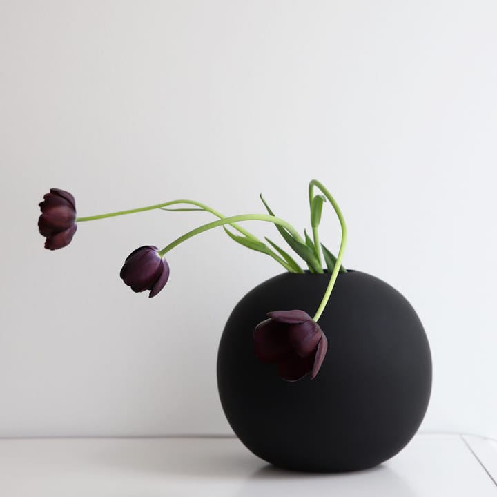 Ball 花瓶 ブラック - 20 cm - Cooee Design | クーイーデザイン